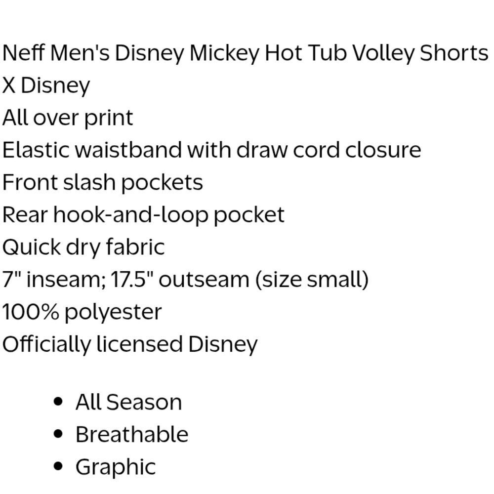 Neff Mickey Patterned Shorts - Picture 5 of 5